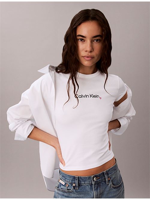 ss slim fit heart logo tee CALVIN KLEIN JEANS | LV047H835GYAF